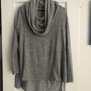 Tunic Cozy Convertible Neckline Tunic